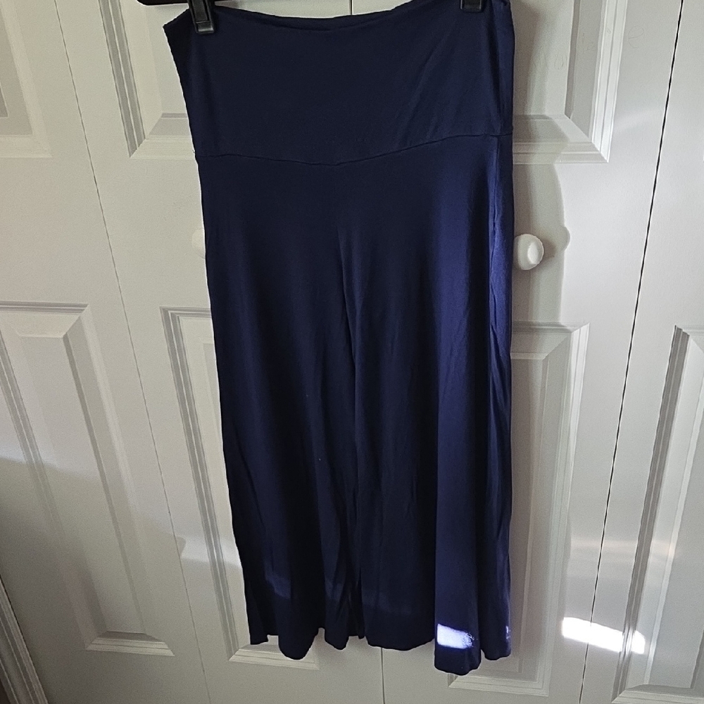 By Johnny Deep Blue Wide Leg Pants